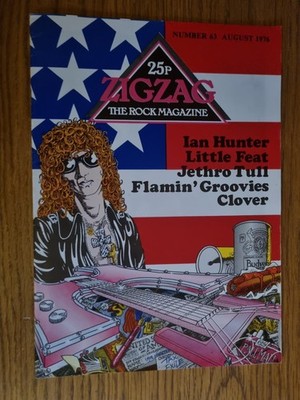 Zigzag 63 Aug 1976 Flamin' Groovies Jethro Tull Ian Hunter Clover