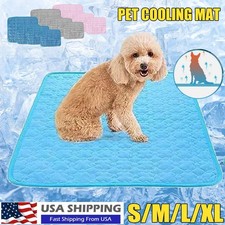 Dog Cat Mat Cooling Summer Pad Mat Pet Blanket for Sofa Bed Floor Keep Cool S-XL