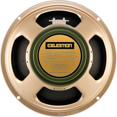 Celestion G12M Greenback 25W, 12'' Guitar Speaker 16 Ohm