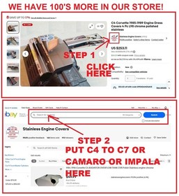 Impala 1994-1996 22Pc Engine Cover Kit Intake Valve Fuel Rail Polished Stainless