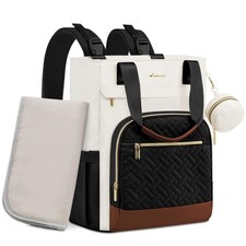 Diaper Bag Backpack, Large Capacity Portable Baby Bag with Foldable Diaper Ch...