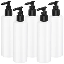 5pcs 250ML Lotion Bottle Portable Empty Pump Bottle Multi-purpose travel bottle