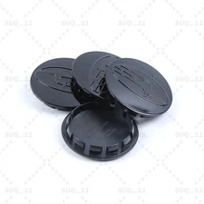 4x For Forester Impreza Most Models 60mm Wheel Center Cap GlossBlack Wheel Deco