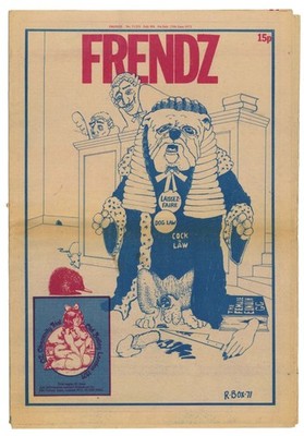 Frendz Magazine No 5 16 July 1971 OZ obscenity trial Moss side divided Edgar