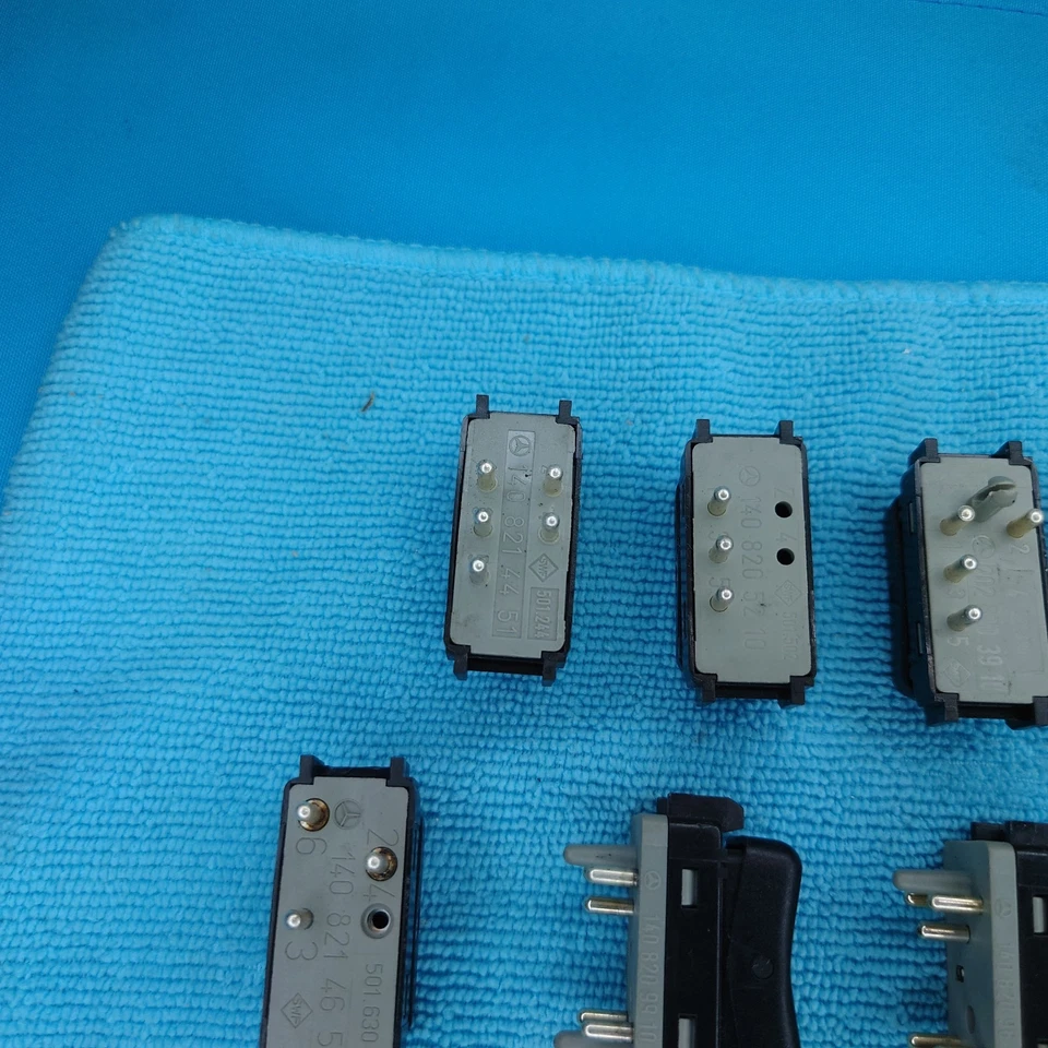 Juego de 14 interruptores de consola e control de Windows Mercedes W140 1999 S320 Foto 4 de 4