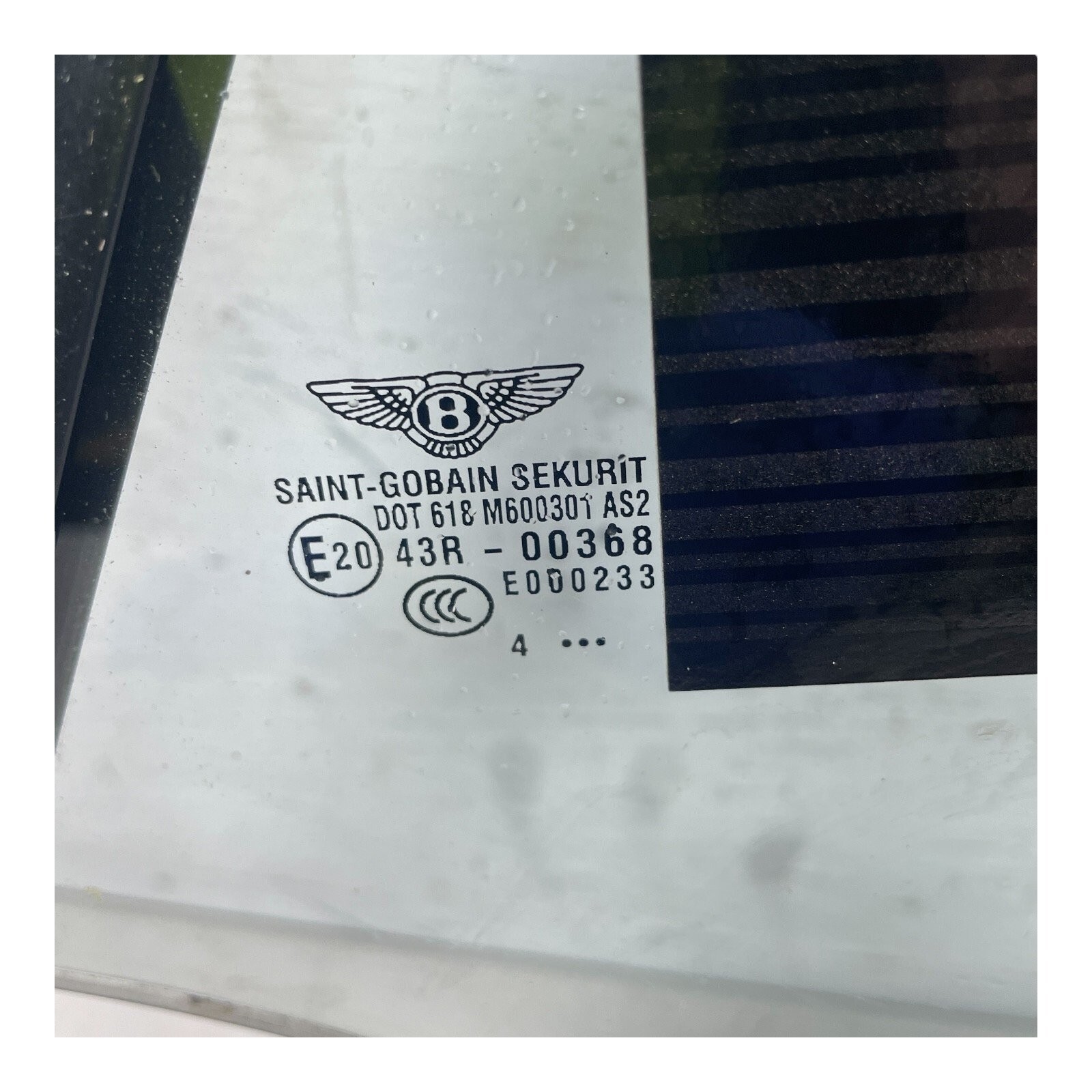 Bentley Continental GT 2003-2010 Left Glasses Set