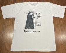 Bruce Springsteen Tunnel Of Love Barcelona 1988 Concert Shirt Radio Promo Men XL