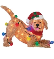 Holiday Living Christmas 24-Inch Playful DOODLE Dog Outdoor Light Decoration