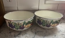 VITROCERAMICS Set of 2 Tabletops Unlimited Enamel Nesting Bowls