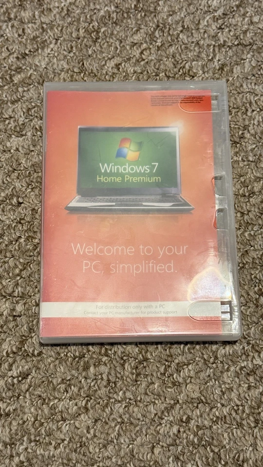 Microsoft Windows 7 Home Premium 64-Bit Software Disc NO Code / Key - Image 1 of 4