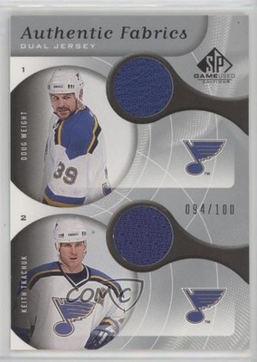 2005 SP Game Used Edition Authentic Fabrics Dual Doug Weight Keith Tkachuk 2o7