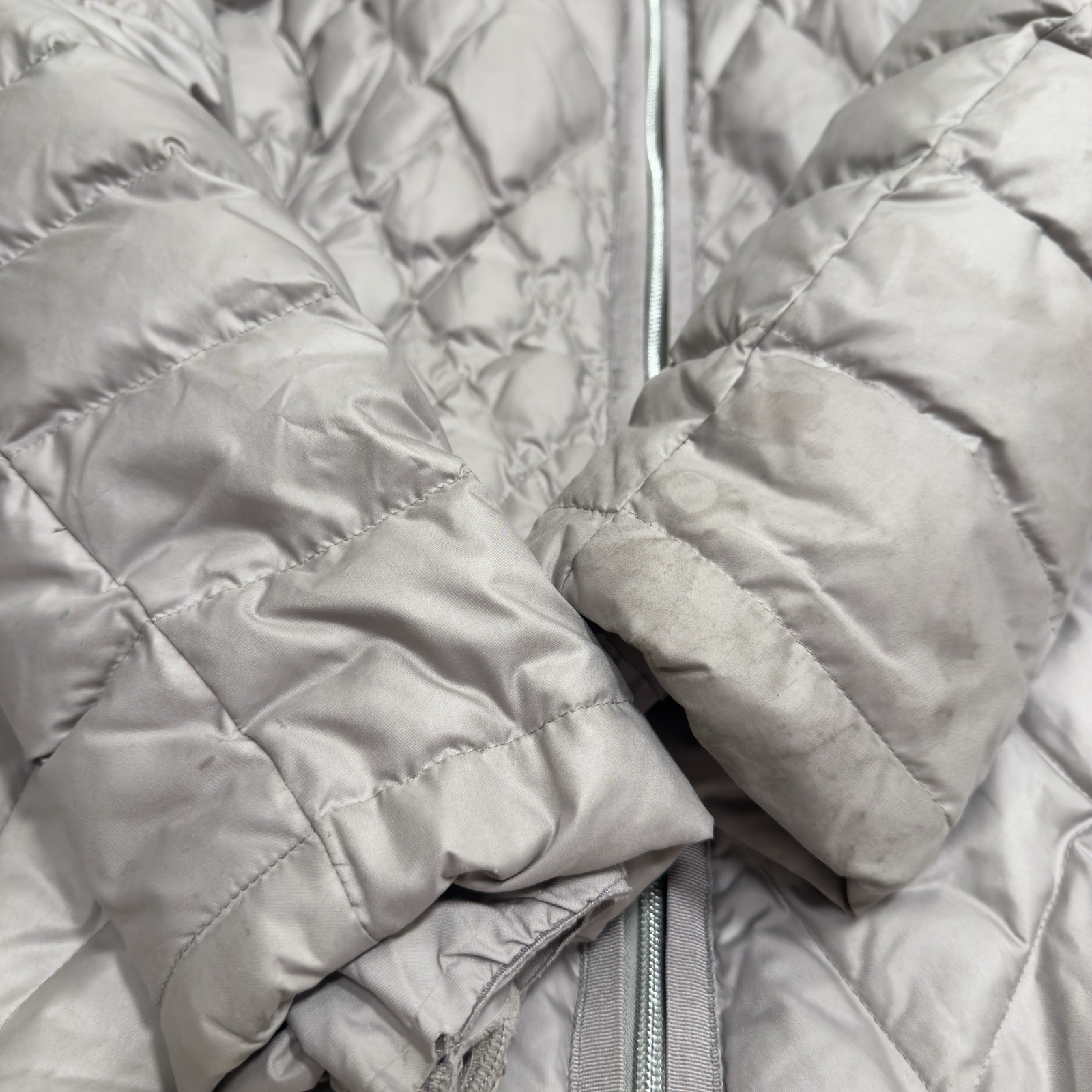 Athleta Responsible Down Jacket Silver Gray MED |… - image 14
