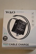 W & O Cable Charge GaN Retractable Cable Charger