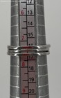 925 Sterling Silver16-17.5" CZ Cross Necklace/850 Silver Size 7.5 CZ Rings 5.95g — photo 6