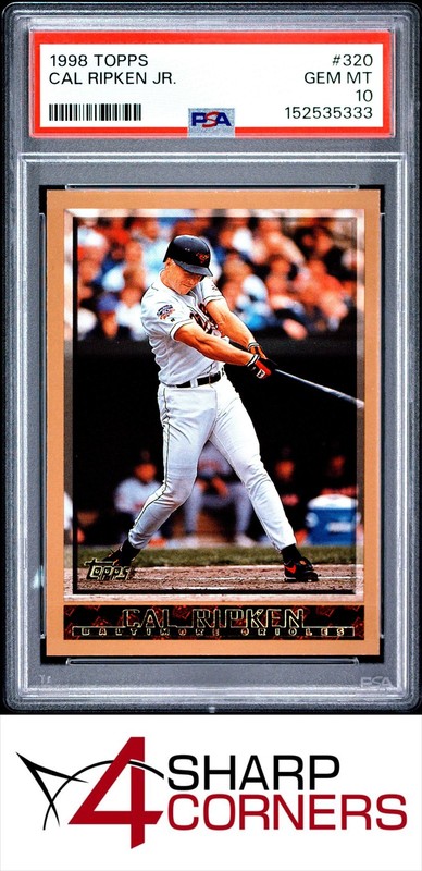 1998 TOPPS #320 CAL RIPKEN JR. ORIOLES HOF PSA 10