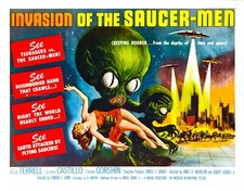INVASION OF THE SAUCER MEN LOBBY CARD POSTER HS 1957 BEAUTIFUL!