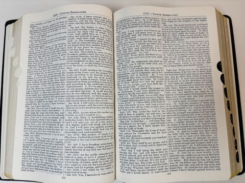 Naves Topical Study Bible Thumb Index Southwestern Vintage 1962 - Picture 13 of 15