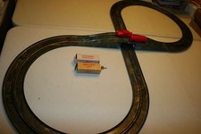 RARE Vintage 1950s MARX MECHANICAL STREAMLINE SPEEDWAY in ORIGINAL BOX CAR & BUS
