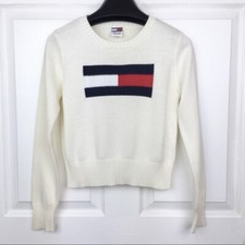 Tommy Hilfiger Vintage Large Flag Knitted Pullover Little Kids Size L