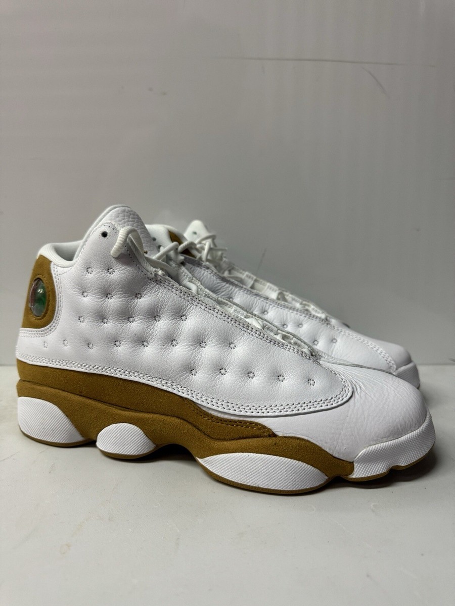 Size 7Y - Air Jordan 13 Retro 2023 Wheat White Brown Green Suede