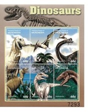 Micronesia 2001 - Dinosaurs - Sheetlet of 6 - MNH