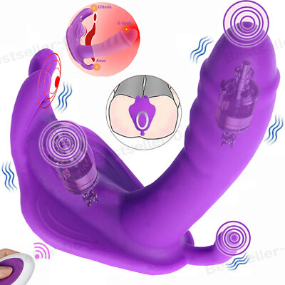 Women Remote Wearable Panties Dildo Vibrator G-Spot Massager Sex Toys for  Couple