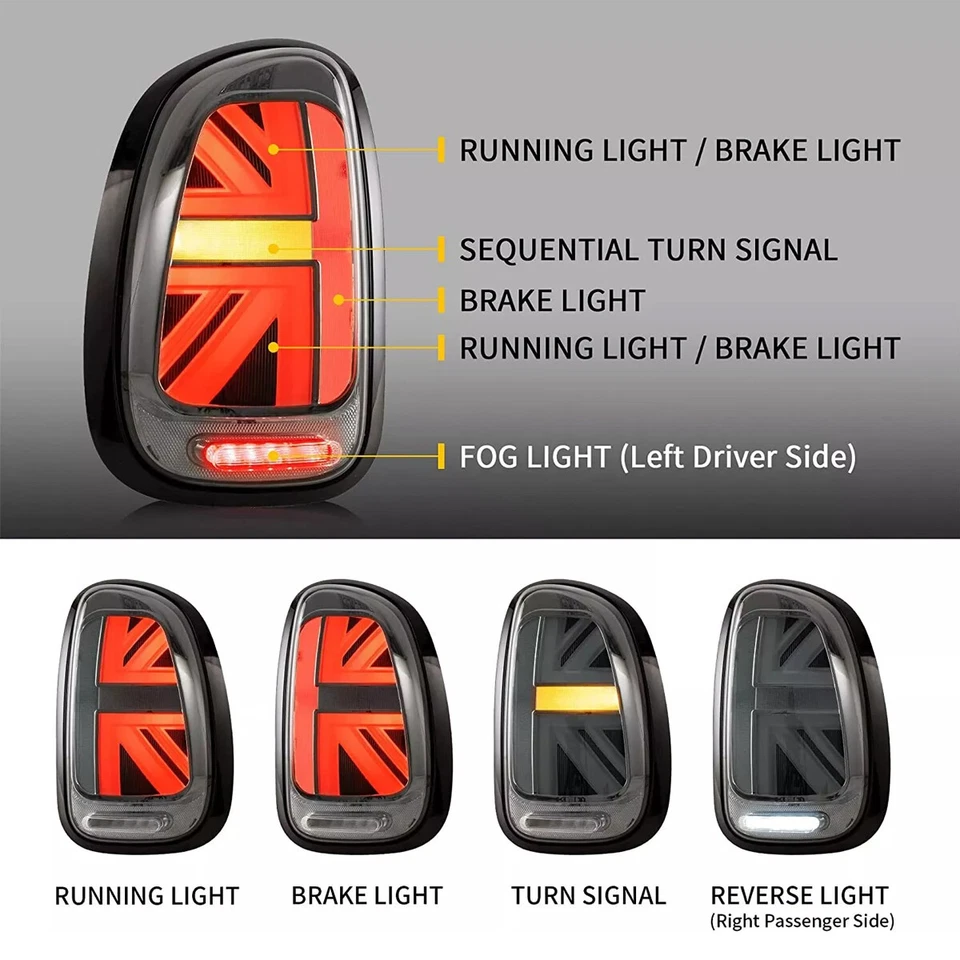 Luces traseras LED completas para Mini Cooper Countryman R60 2011-2016 luces traseras Foto 4 de 4