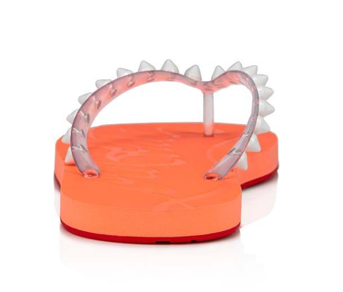 Christian Louboutin Loubi Flip Spikes Donna Flat Drag Thong Flip Flop Sandal 36 image 10