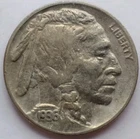 1936 5C BUFFALO NICKEL About Uncirculated AU Eye Appeal #A7