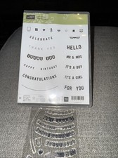 Stampin Up Any Occasion Stamp Set Banner Birthday Congratulations Thank You NEW