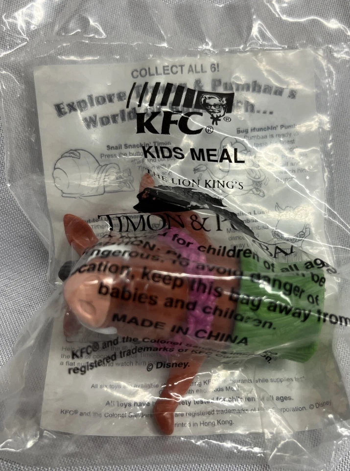Juguete KFC El Rey León Niño Comida Timón y Pumba De Colección Años 90 De Colección (P6) Foto 2 de 3