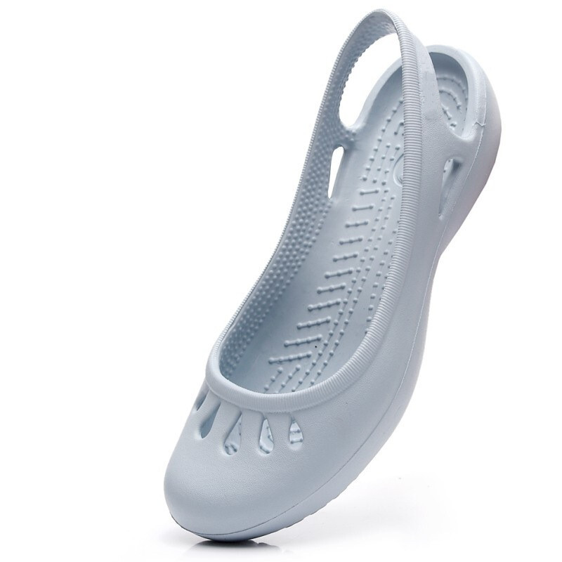 Nuevos zapatos de cocodrilo para mujer verano planos informales sandalias jardín zapatos de playa