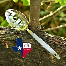 Kunz Spoons 18/10 Stainless Steel Spoon - Gray Kunz Slotted Spoon - Large Sau...