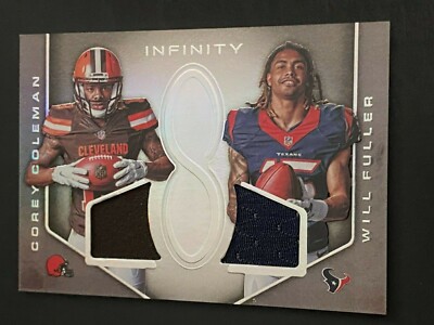   2016 Panini Infinity Football Dual Jersey #DM-CF FULLER / COLEMAN #'d/288  