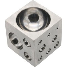 Steel Dapping Block 2" Square Cube Punch and Form Doming Jewelry Making Tool