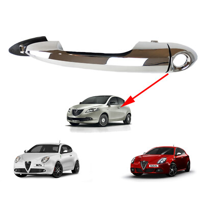 Set De 2 Poignées De Porte Extérieures Chromées Pour Alfa Romeo Giulietta Et Mito - Compatibles OE - Neuf
