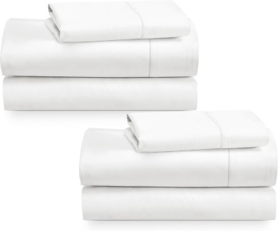 2-Pack Twin XL 100% Cotton Sateen Sheets - Soft, Cooling & Wrinkle Resistant