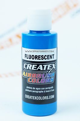 Createx Airbrush Colors 5403 Fluorescent Blue 4oz. water-based paint 