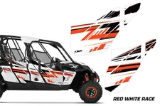 AMR Racing Can-Am Maverick MAX 4 UTV Door Graphics Wrap for CanAm OEM Doors 4 WR