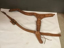 Price Western & Another Gun Belt Holster K L Frame M1004 2008D Tooled Leather