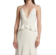 ML Monique Lhuillier Womens Ivory Dress Sz 6 (Brand New with Tag)