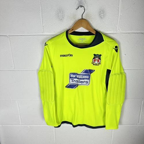 Wrexham Football Shirt Mens Small Green Macron Goalkeeper National League AFC