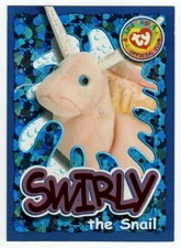 Ty Beanie Babies BBOC SWIRLY (Snail) Orange Wild Card S4 Series 4 Card