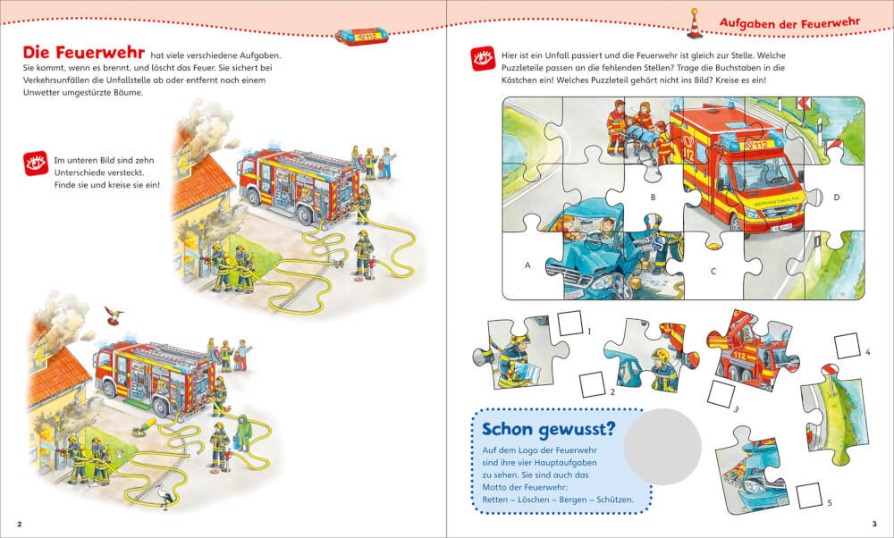Thumbnail - Tessloff Was Ist Was Junior Mitmach-heft Feuerwehr