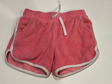 Cat  Jack Girl's Pink W/ White Trim Shorts Elastic Waist W/ Drawstring - M 8 