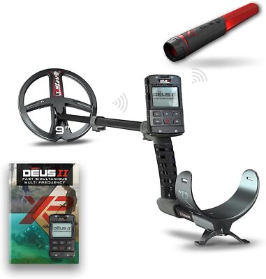 XP Deus II Metal Detector (DEUS2-22FMFRCEA + MI-6)  (9'' coil)