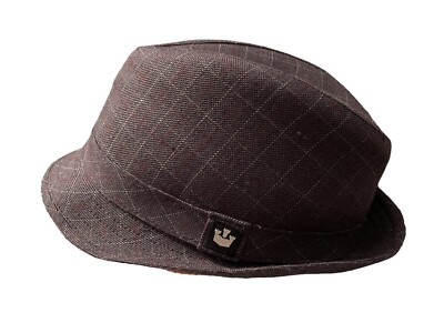 Goorin Bros Plaid Wool Fedora Goorin Bros Plaid Fedora Hat - Medium Blue Mens | eBay main image 4