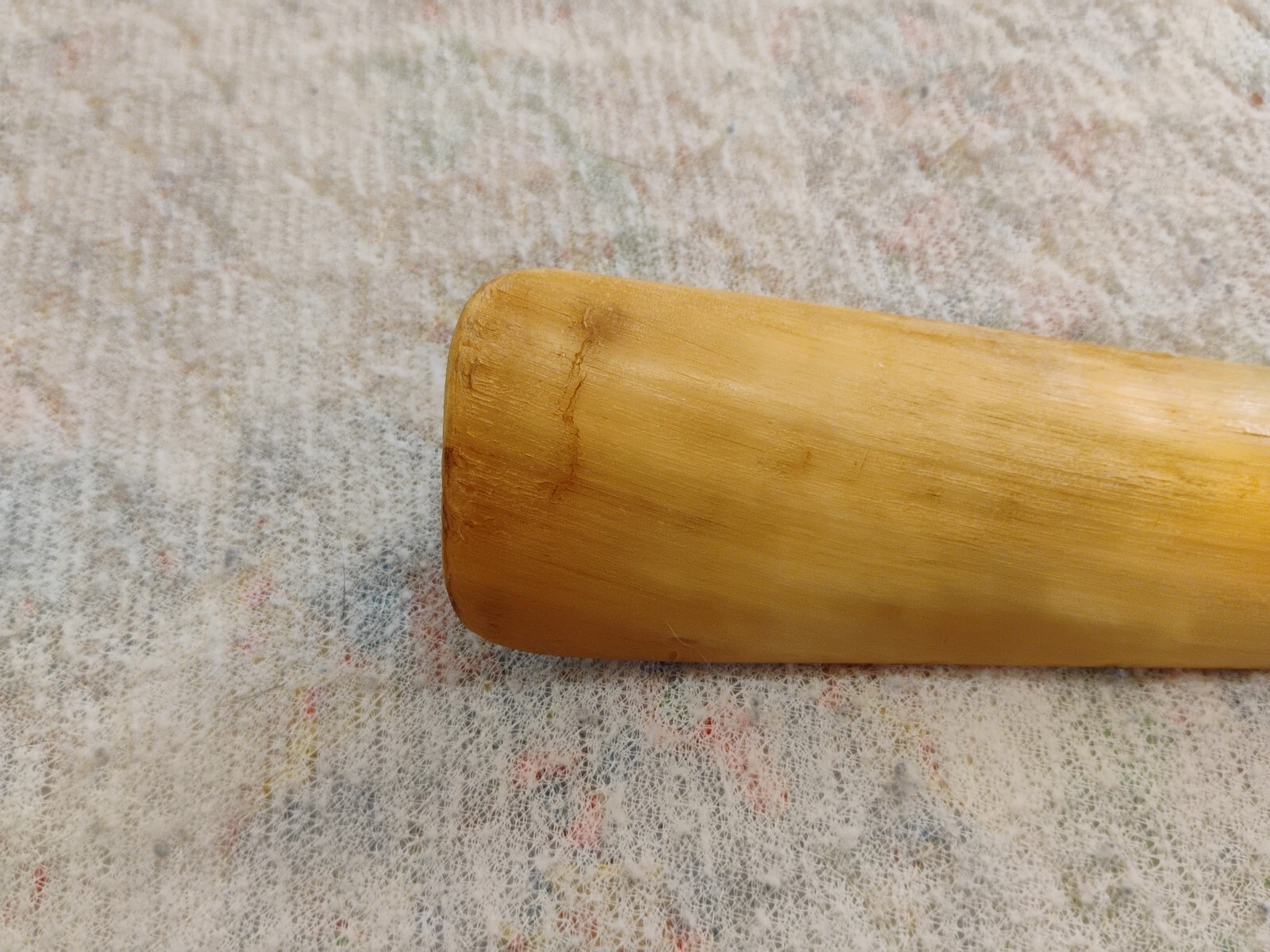 Vintage Saxone Ox Horn Shoe Horn Handmade In Scotland 15¼in Lanyard Hole Unique 