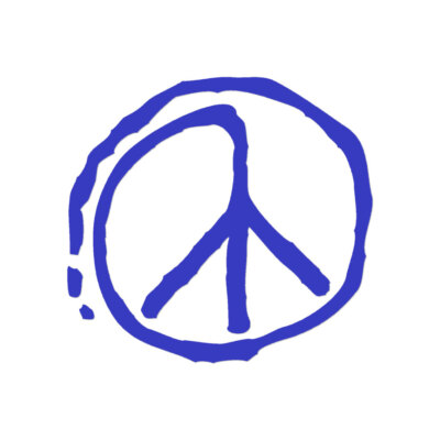 Peace Sign Art - Vinyl Decal Sticker - Multiple Color & Sizes - ebn942