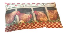 Farmhouse Pillow Decorative Cottage Farm Throw Chicken Farm